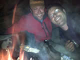 lance and myself (Harald) overnighted under a rockledge